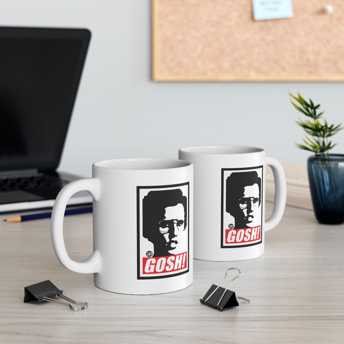 Gosh Parody Design Artwork Statement Mug Set