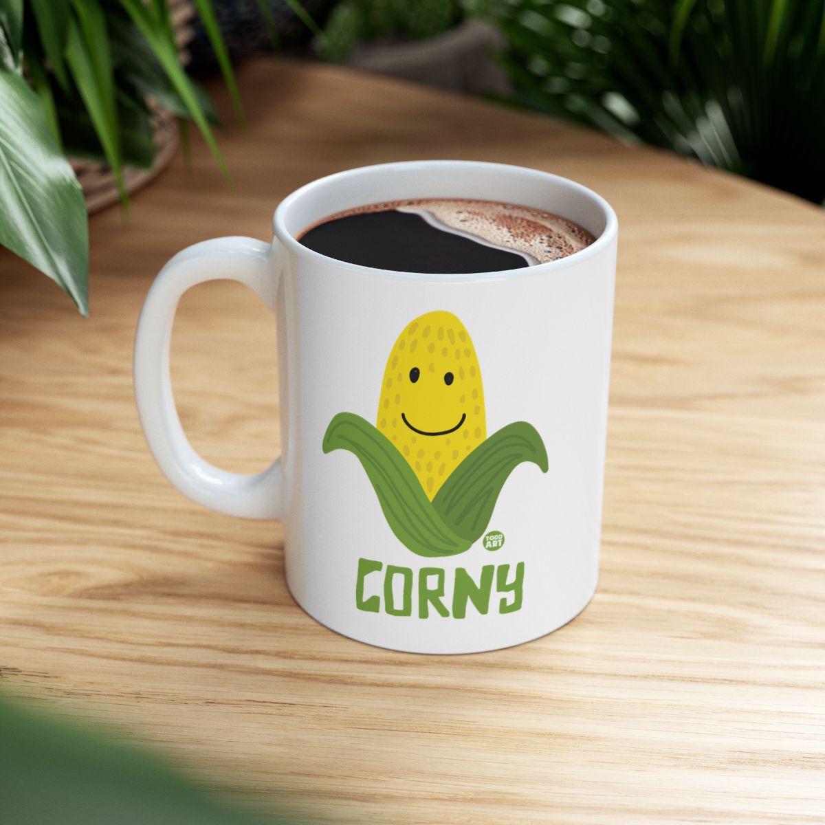 Corny Smiling Corn on the Cob Coffee Mug Product