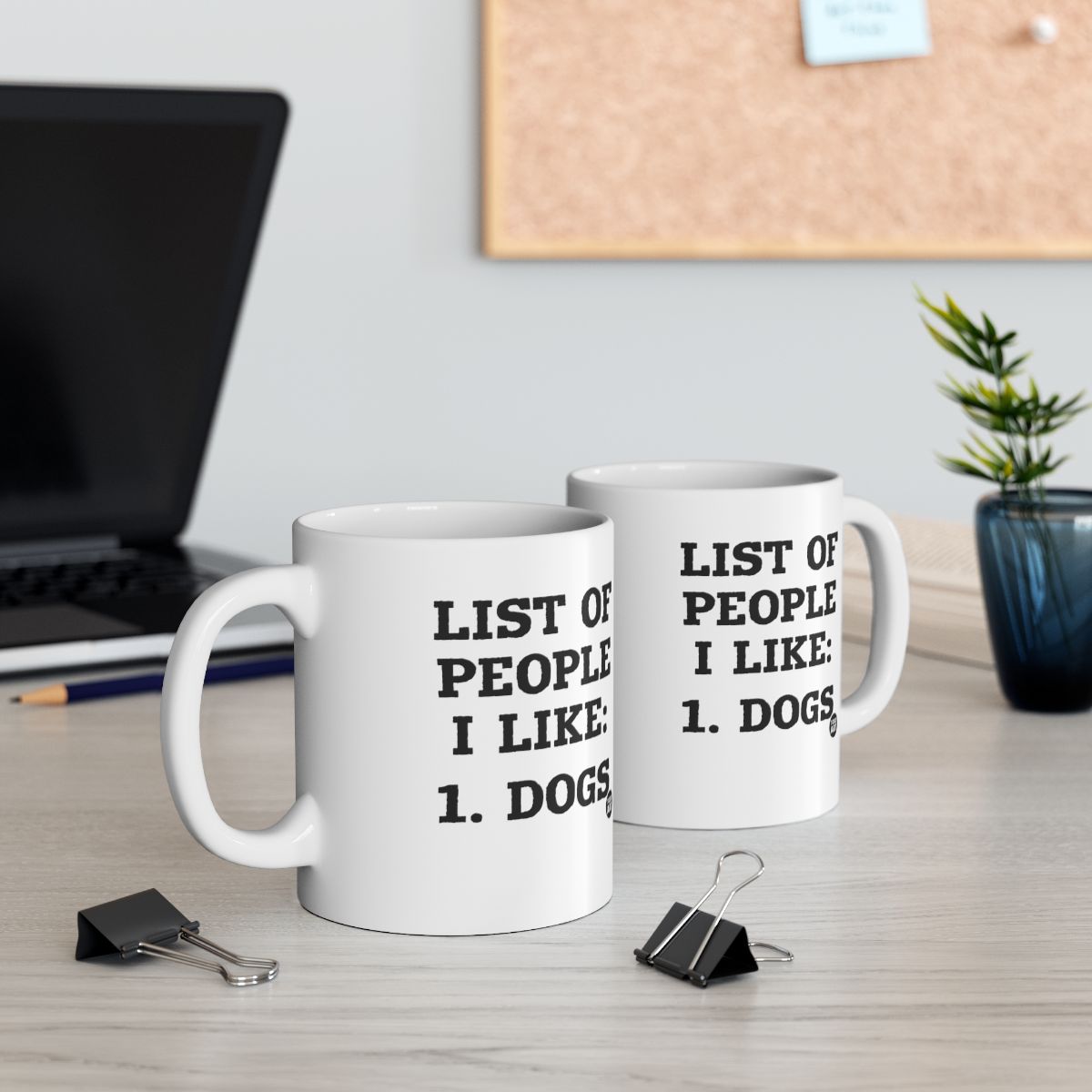 List of People I Like Dogs Printed Coffee Mug