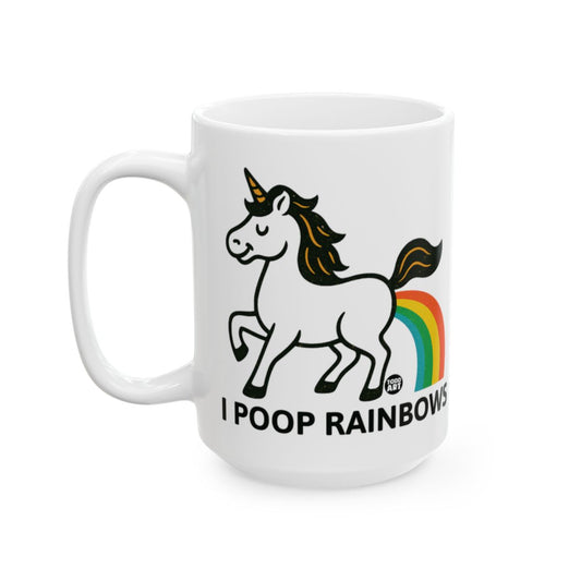 I Poop Rainbows Unicorn Funny Mug for Coffee Lovers