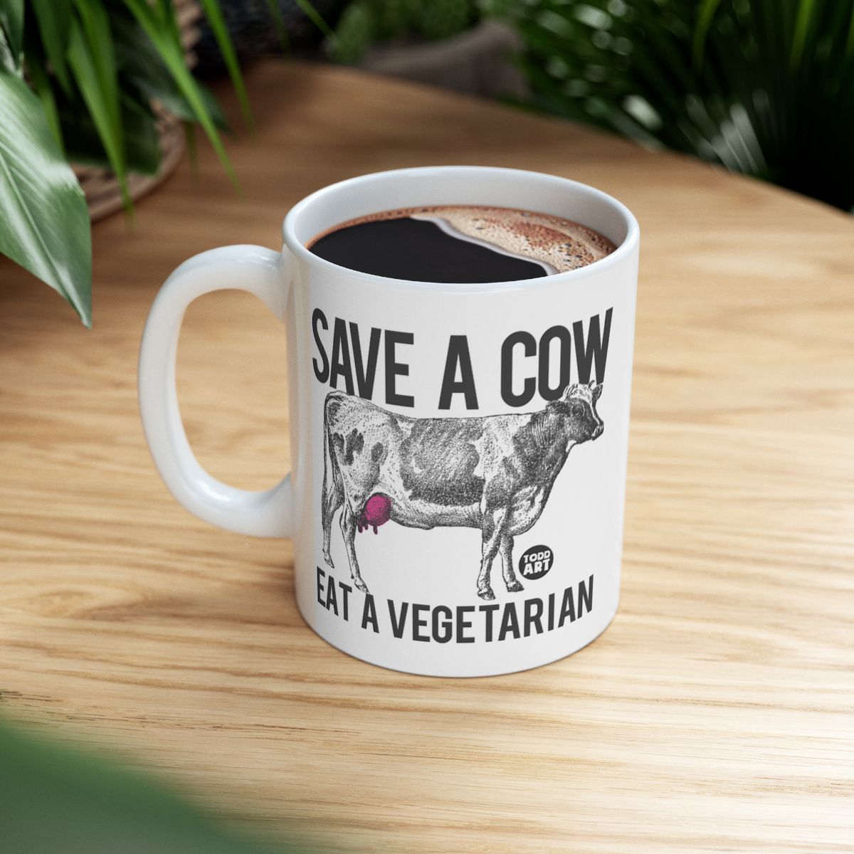 Save a Cow Eat a Vegetarian Funny Mug Product