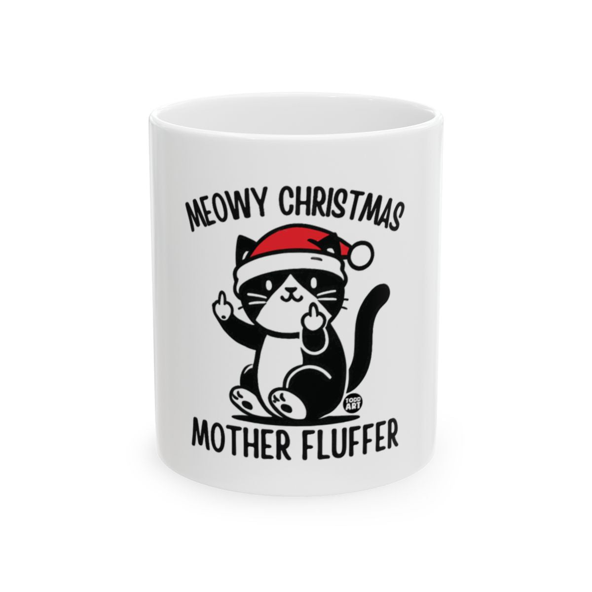 Meowy Christmas Mother Fluffer Fun Holiday Mug