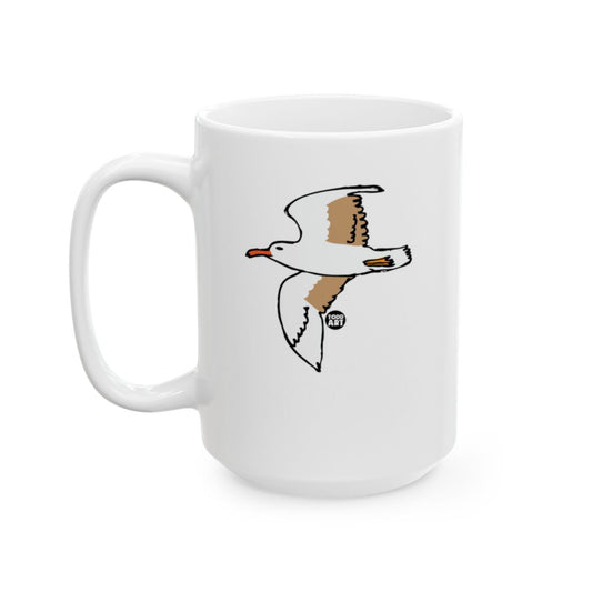 Seagull Illustration Eye-Catching Design Mug