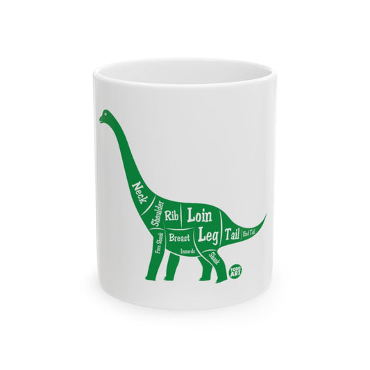 Dinosaur Diagram Design White Ceramic Mug