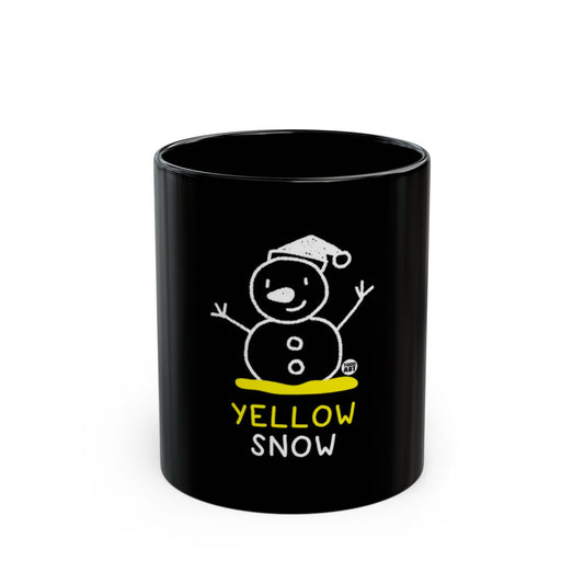 Funny Snowman Yellow Snow Holiday Mug