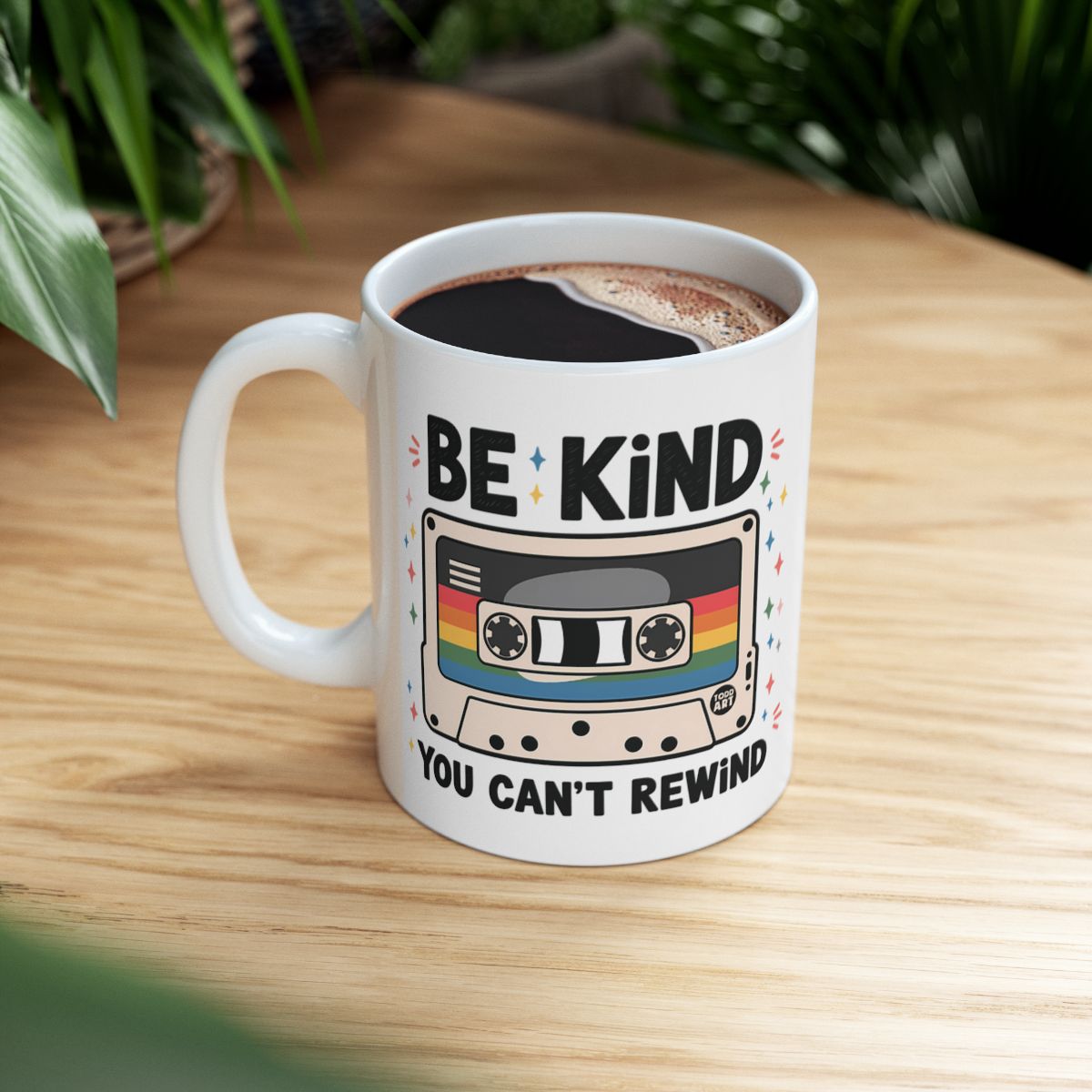 Be Kind You Can't Rewind Cassette Design Mug