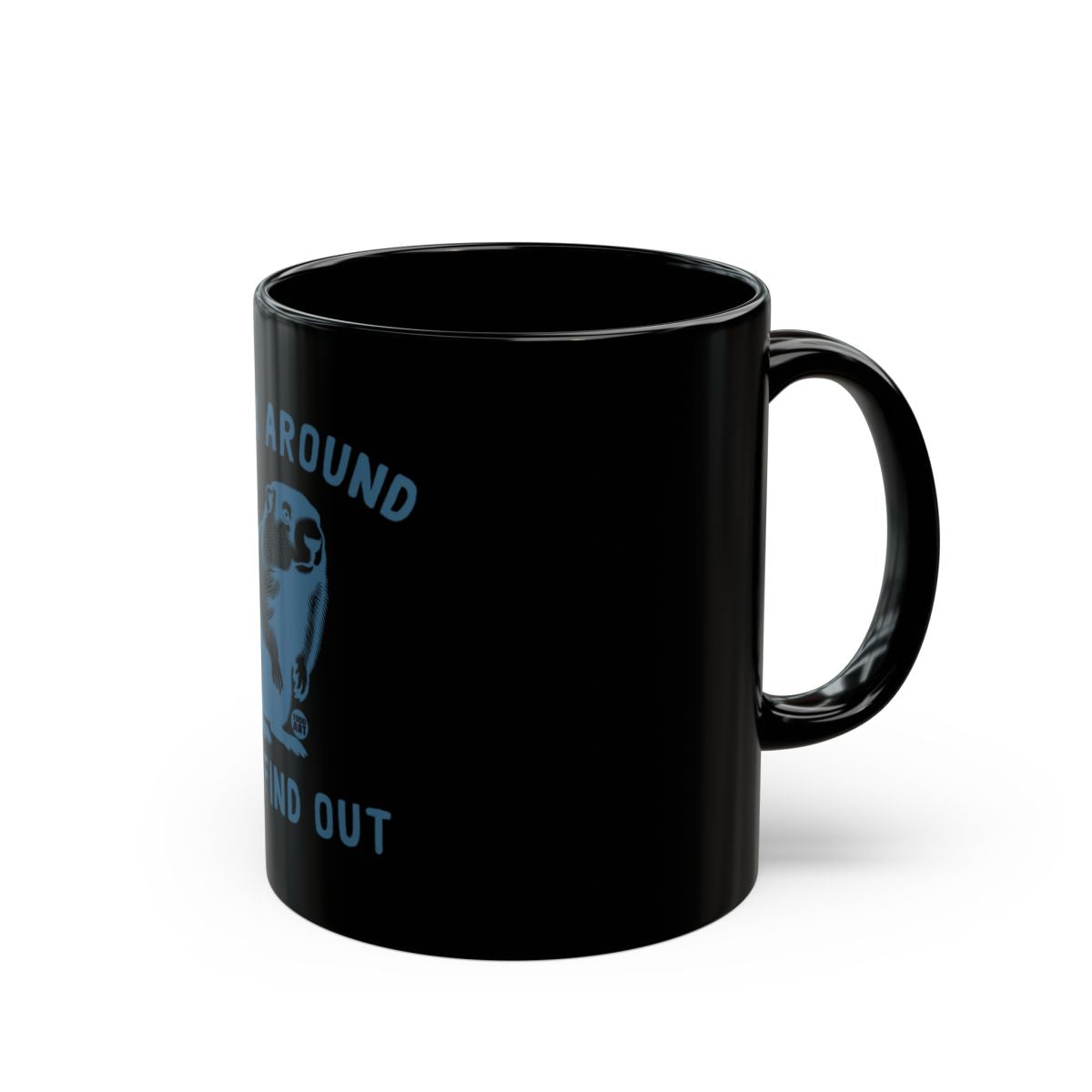 Stand Out Coffee Mug with Bold Black Design