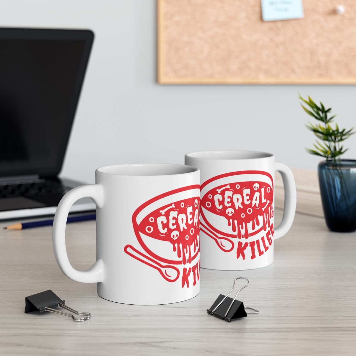 Funny Cereal Killer Design Mug for Breakfast Lovers