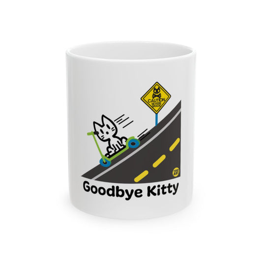 Goodbye Kitty Design With Scooter Mug