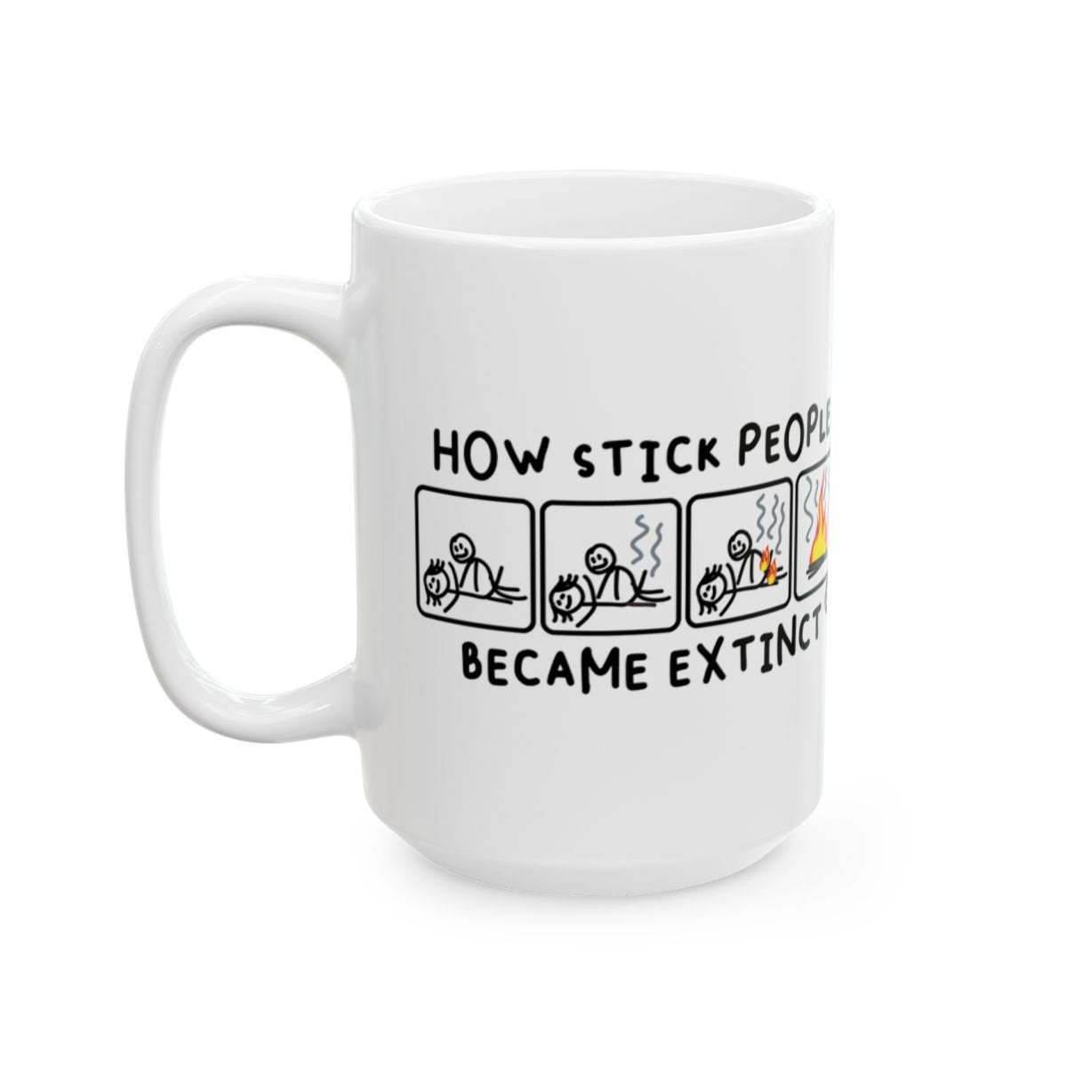 How Stick People Became Extinct Coffee Mug