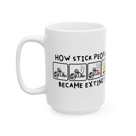 How Stick People Became Extinct Coffee Mug
