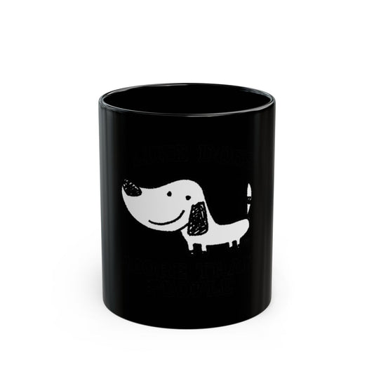 I Like Dogs More Than People Black Mug product