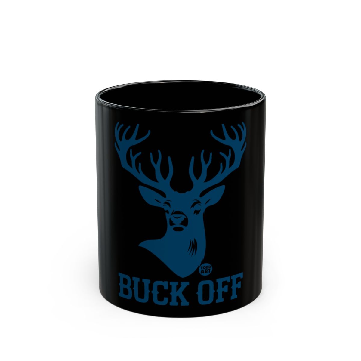 Buck Off Blue Deer Print Graphic Mug Product