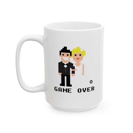 Retro Pixel Art Game Over Mug Perfect for Gamers
