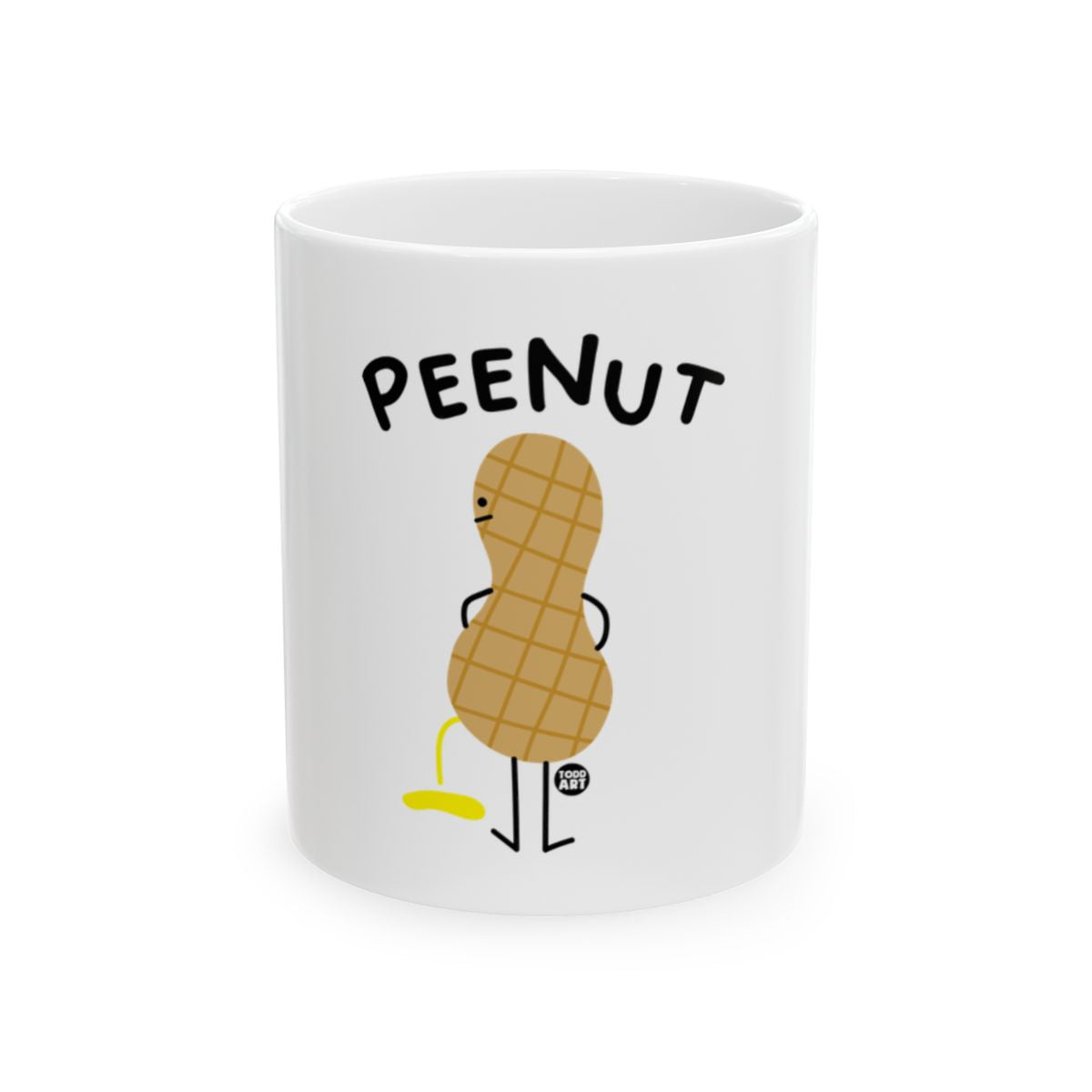 Funny PeeNut Mug with Cartoon Peanut Character