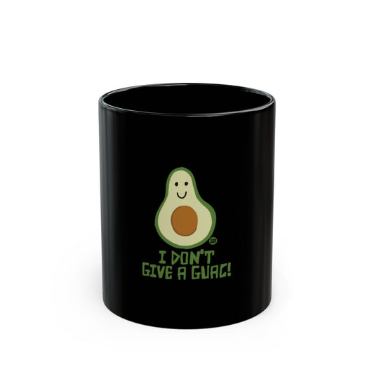 I Don't Give A Guac Fun Avocado Black Mug