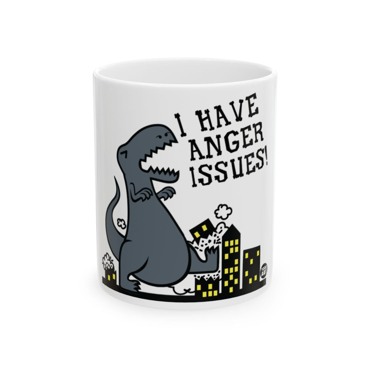 I Have Anger Issues Dinosaur Design Coffee Mug