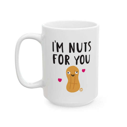 I'm Nuts For You Cute Peanut Mug Fun Gift
