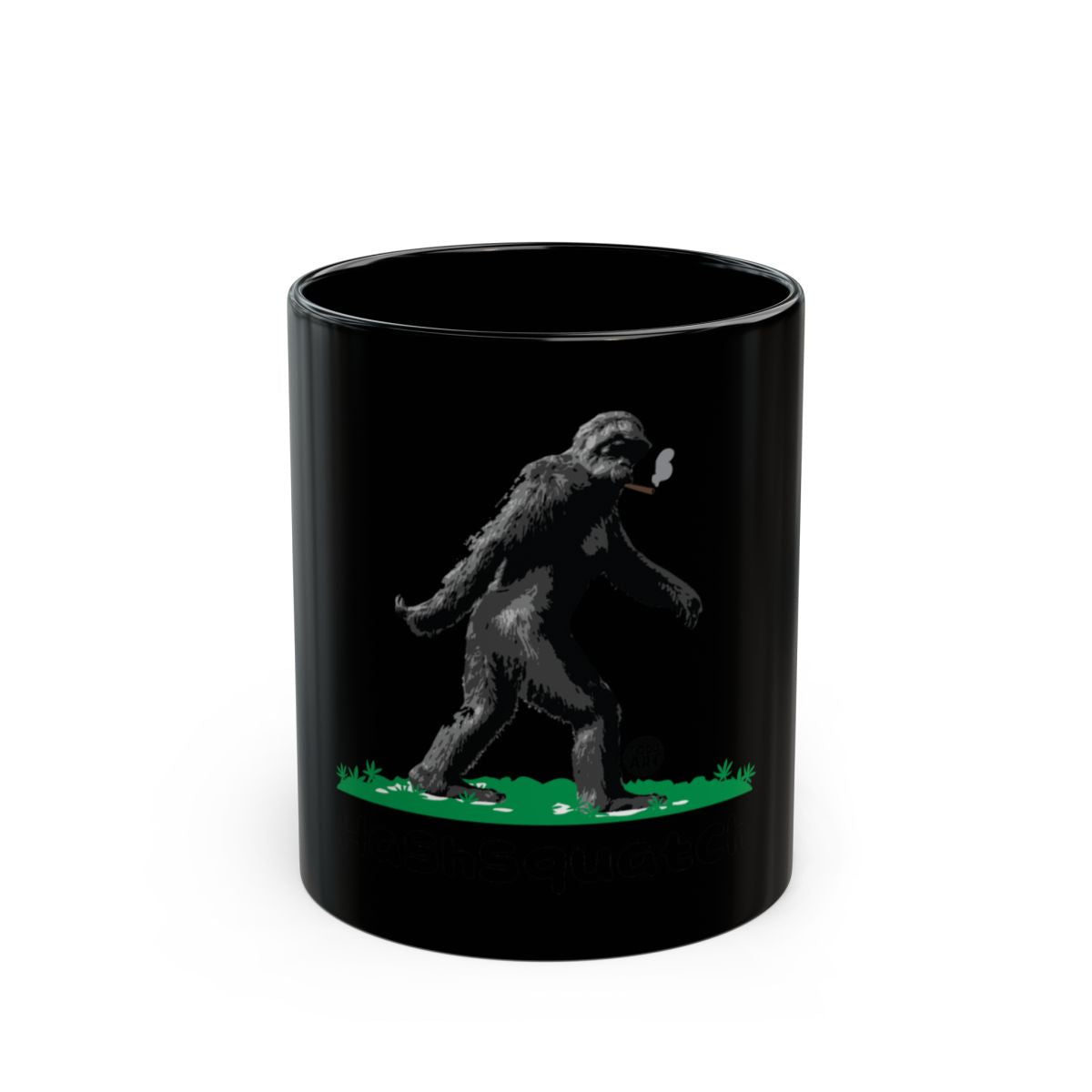 Bigfoot Sasquatch Smoking Pipe Coffee Mug