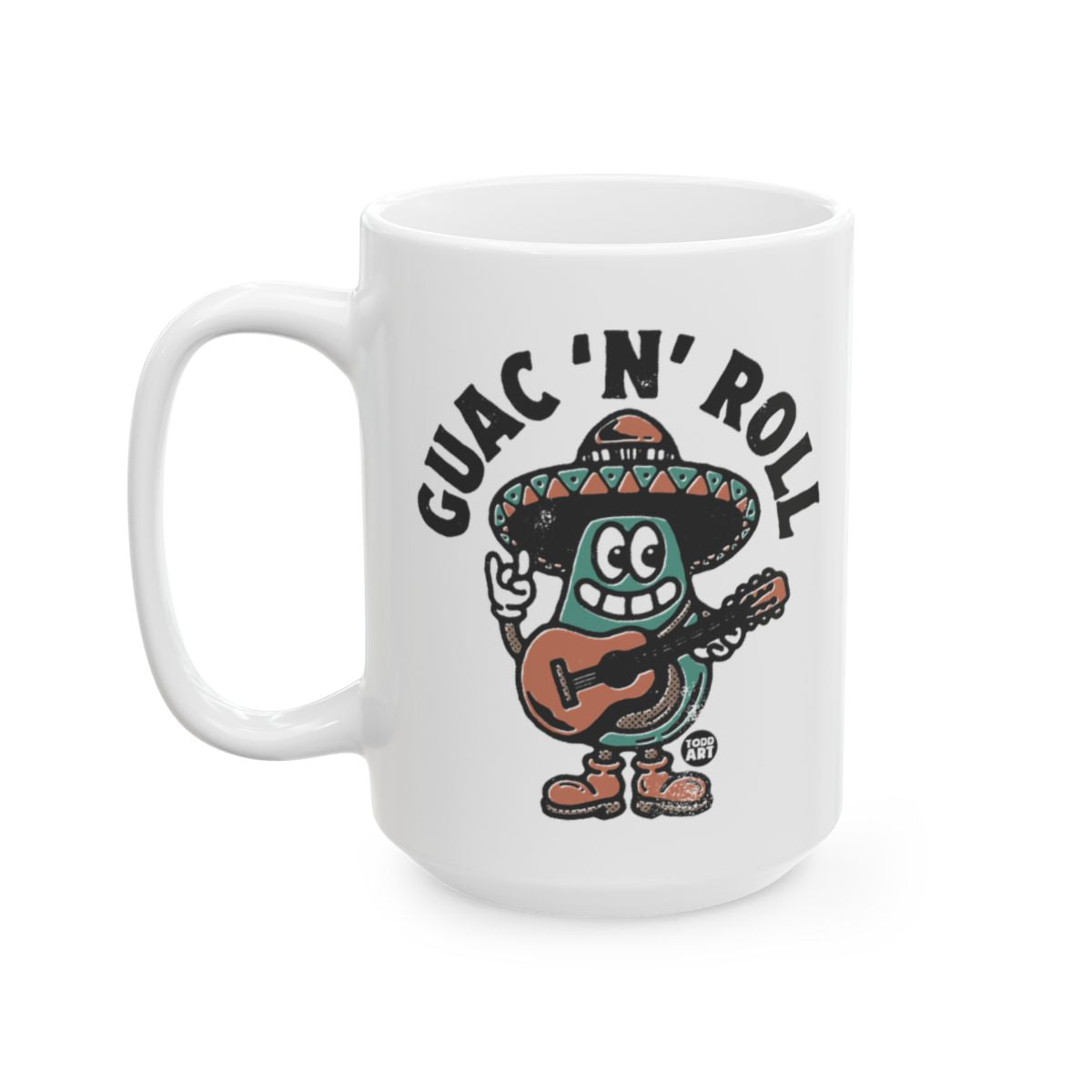 Guac 'N' Roll Avocado Cartoon Coffee Mug