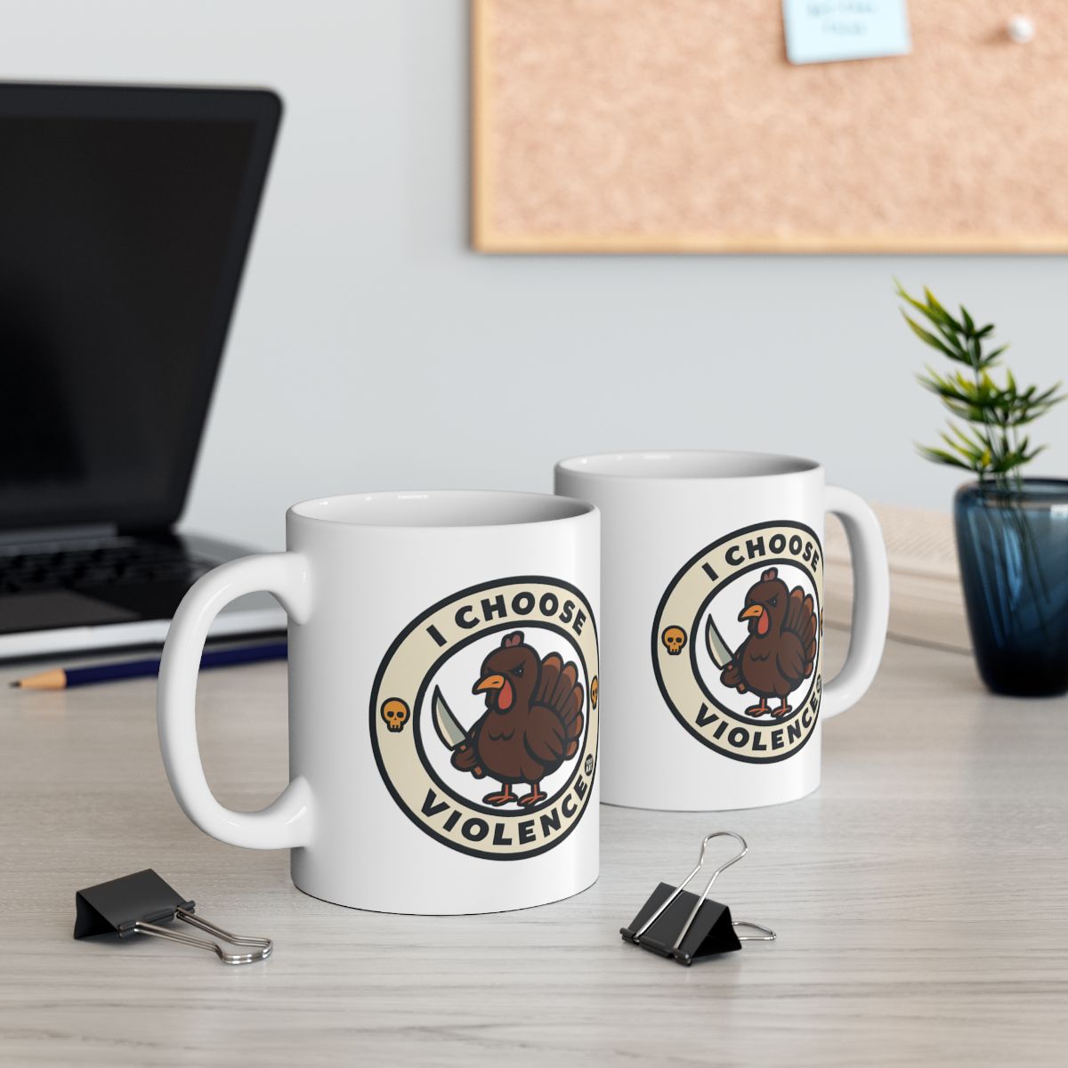 I Choose Violence Funny Design Mug for Coffee Lovers