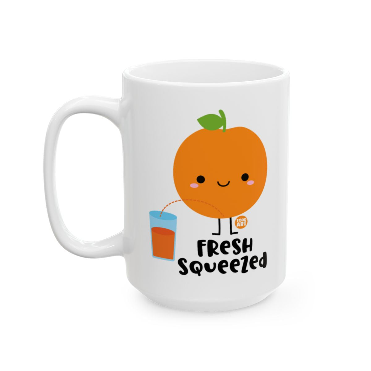Fresh Squeezed Orange Juice Cute Character Mug