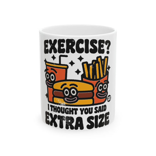 Funny Cartoon Fast Food Scene Classic Mug