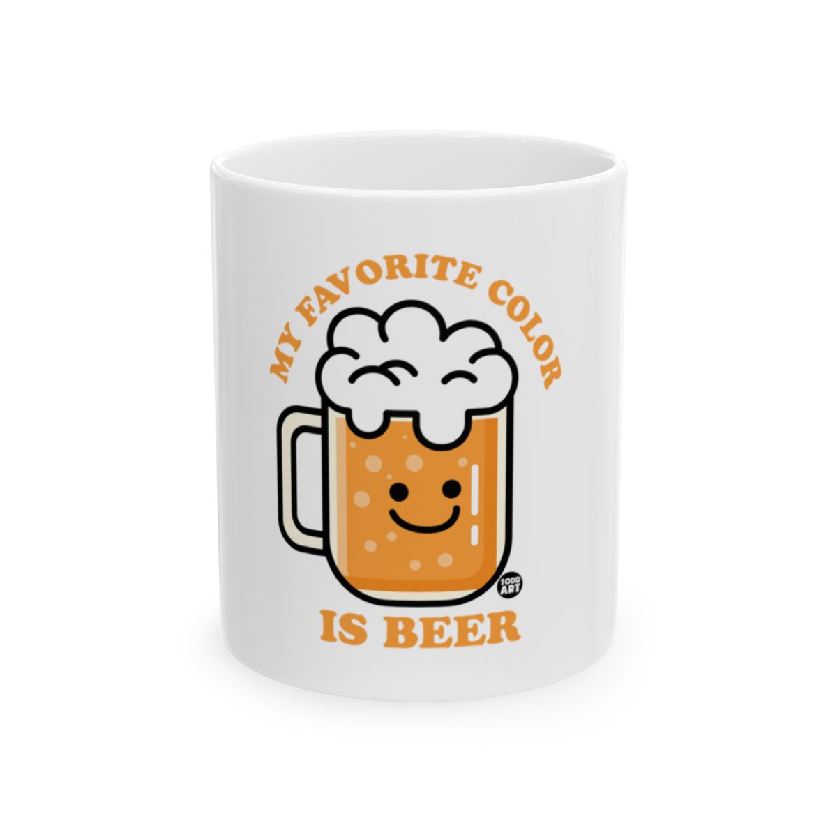 My Favorite Color Is Beer Mug Fun Beverage Cup