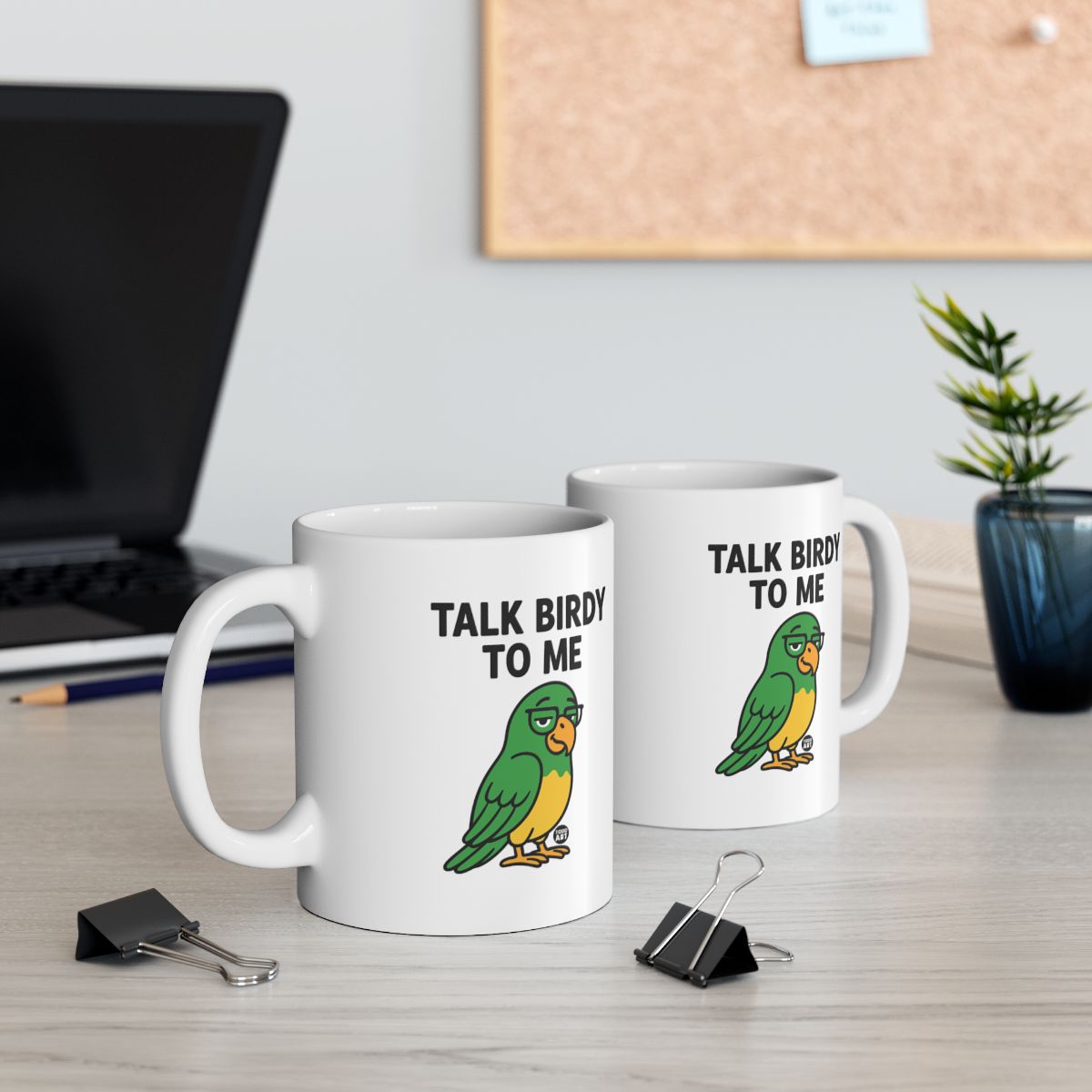 Talk Birdy To Me Funny Parrot Coffee Mug Tea Cup