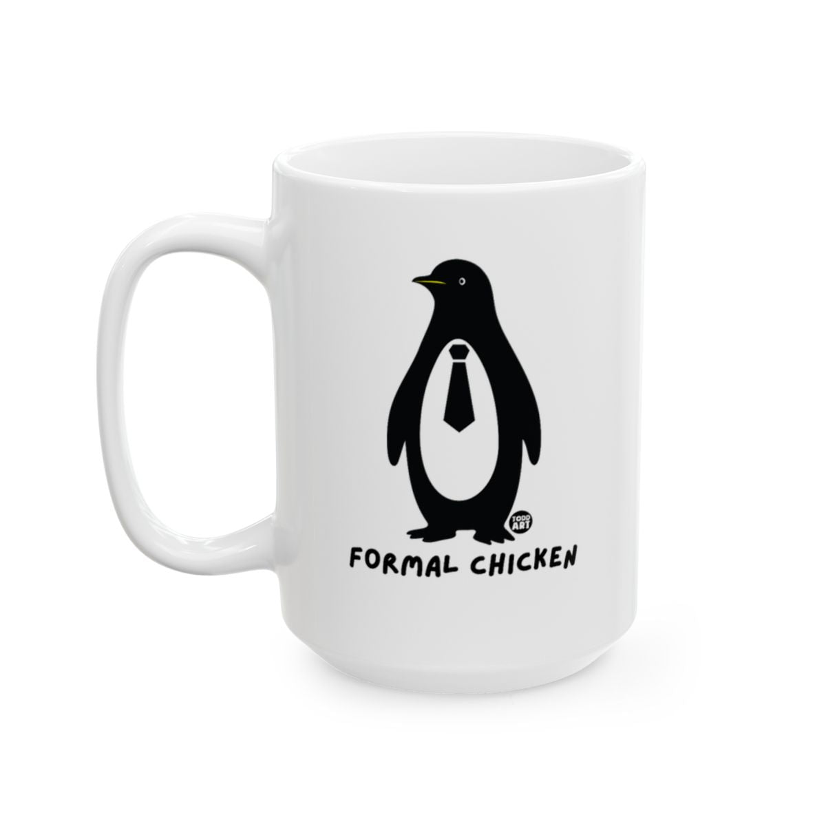 Formal Chicken Penguin Design Novelty Mug