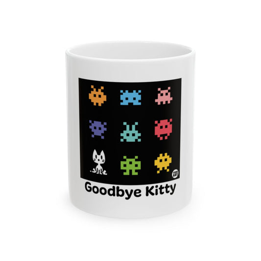 Retro Goodbye Kitty Print Coffee Mug Product