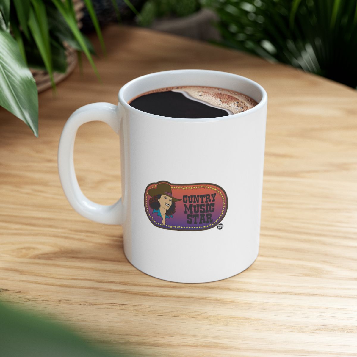 Country Music Star Design Mug for Coffee Lovers