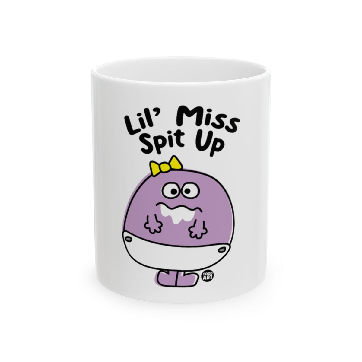 Lil' Miss Spit Up Funny Purple Baby Mug Product