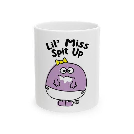Lil' Miss Spit Up Funny Purple Baby Mug Product