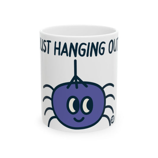 Cute Spider Just Hanging Out with Cartoon Eyes Mug