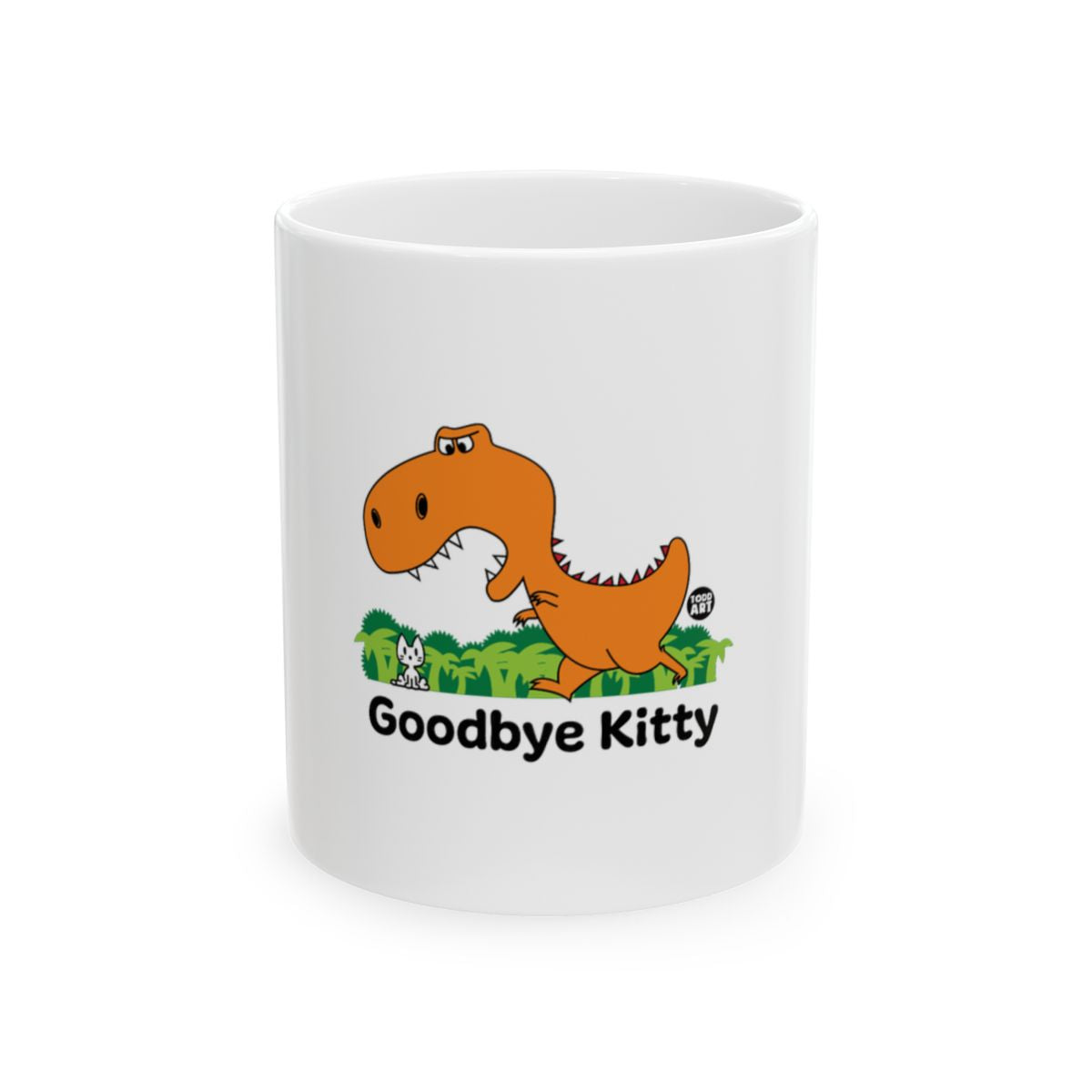 Goodbye Kitty Dinosaur Theme Coffee Mug Product