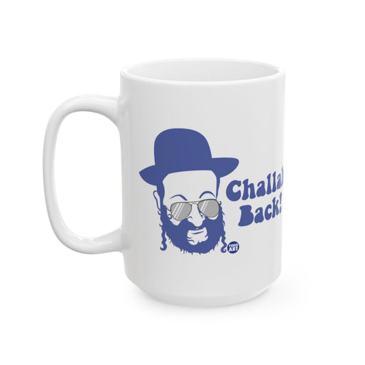 Challah Back Mug with Cool Bearded Cartoon Design