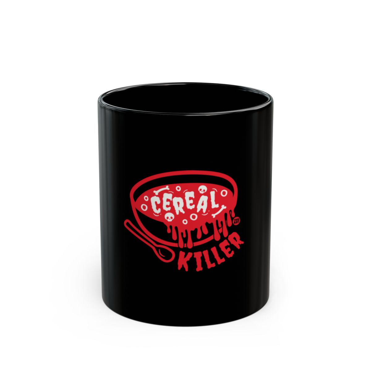 Unique Black Cereal Killer Design Coffee Mug