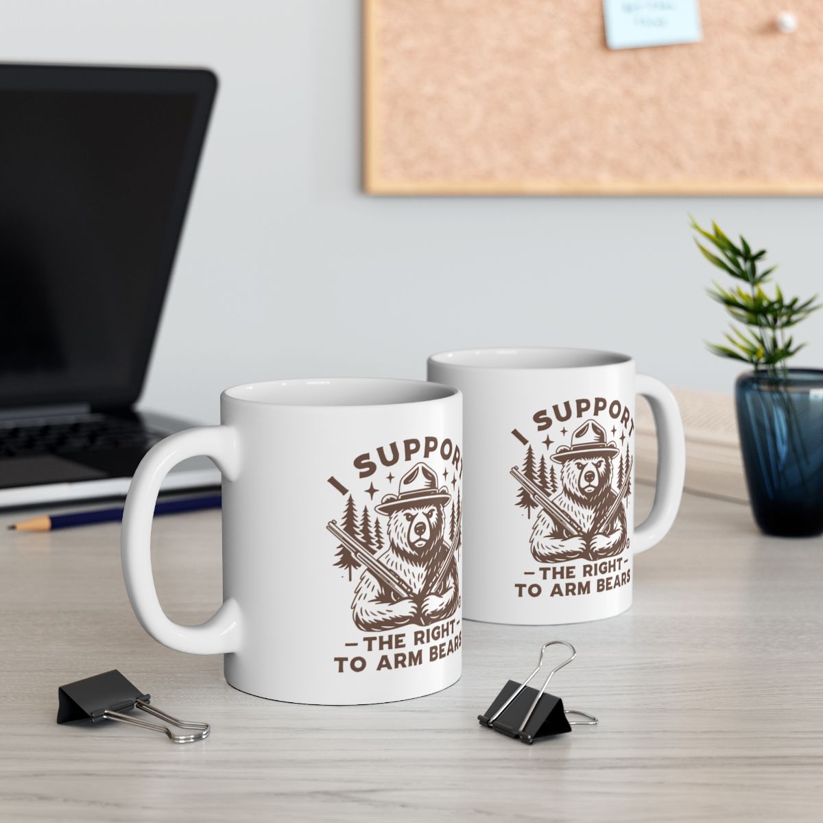 I Support The Right to Arm Bears Funny Mug