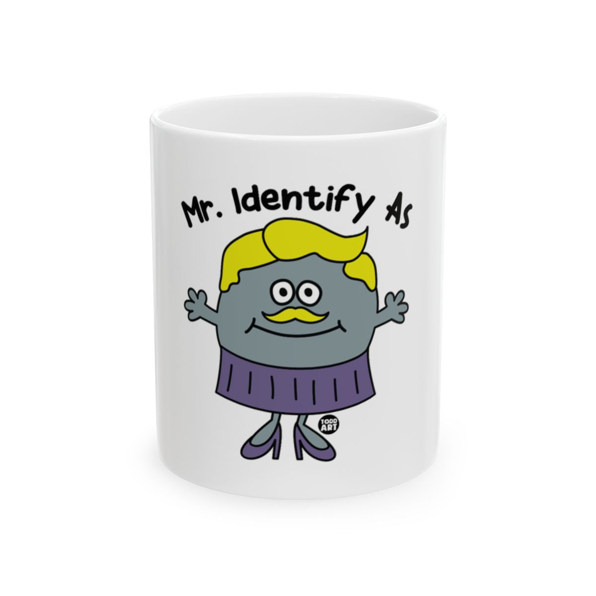 Mr. Identify As Cartoon Character Mug for Fun Drinkware