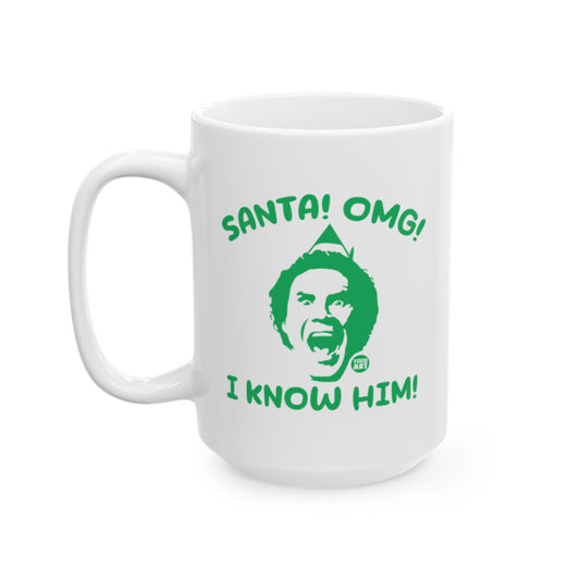 Santa OMG I Know Him Funny Christmas Mug