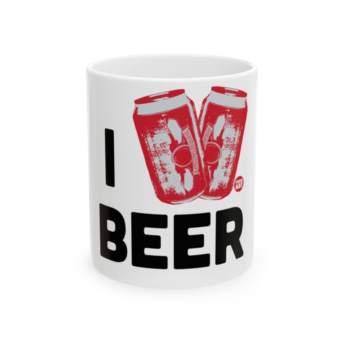 I Beer Graphic Design Mug for Beverage Enjoyment