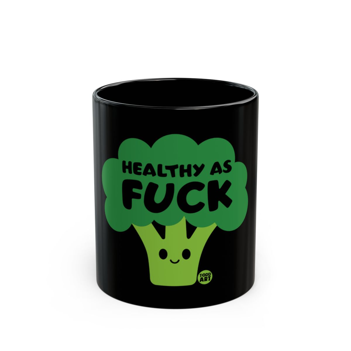 Healthy As Fuck Broccoli Graphic Mug