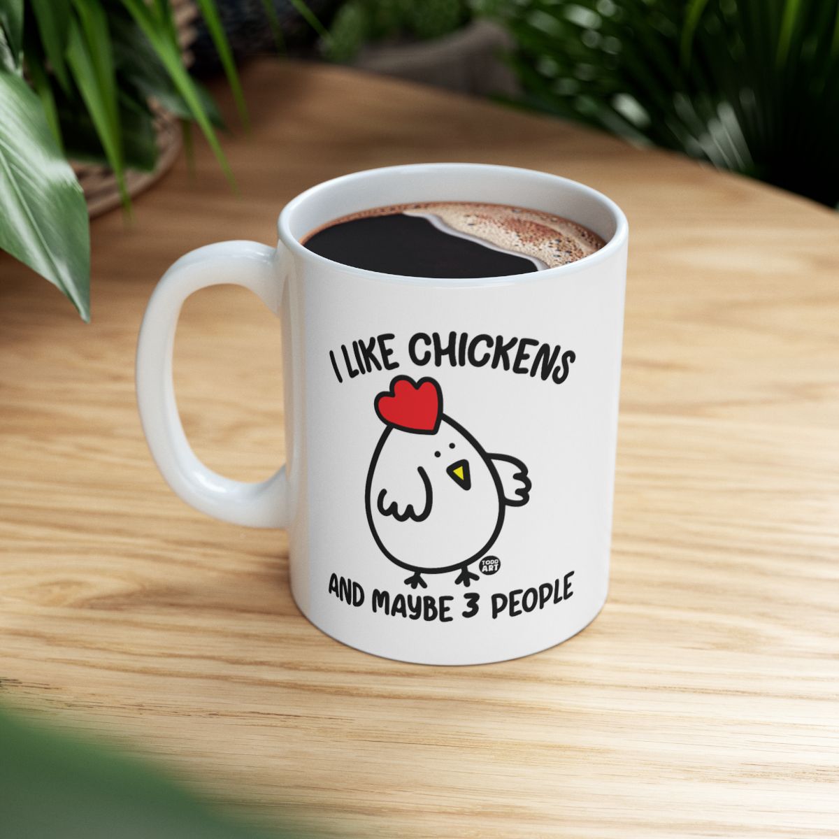 I Like Chickens And Maybe 3 People Mug Product