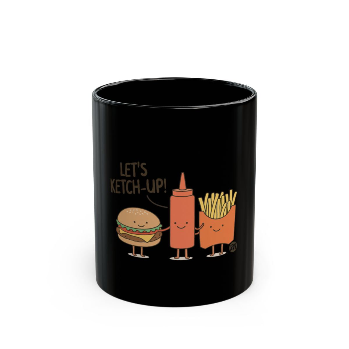 Let's Ketch-Up Humorous Burger Mug for Everyday Use