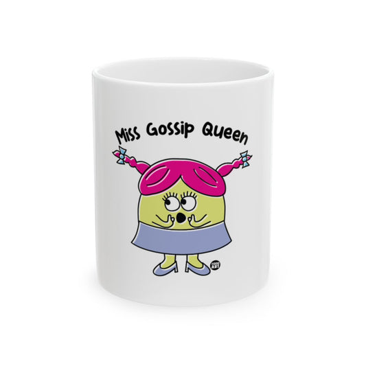 Miss Gossip Queen Funny Character Mug