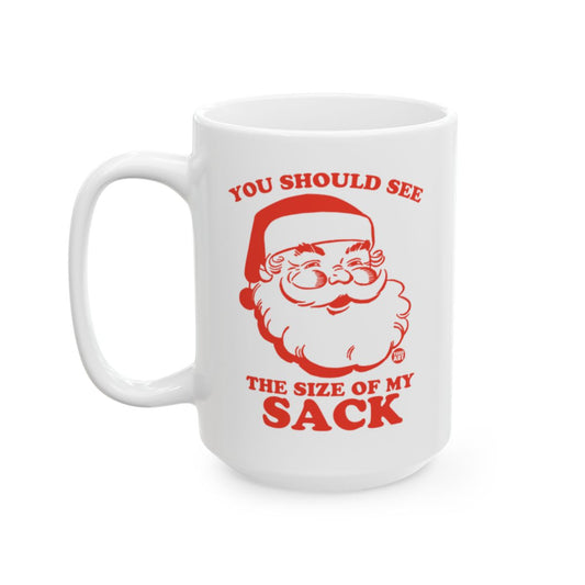 Funny Christmas Mug with Santa Design Gift Item