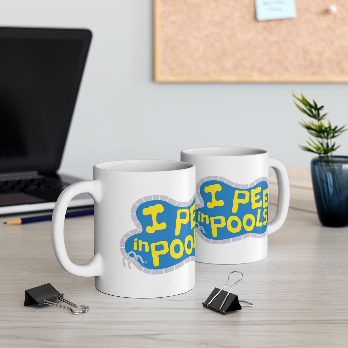 I Pee in Pools Funny Coffee Mug for Humorous Drinkers