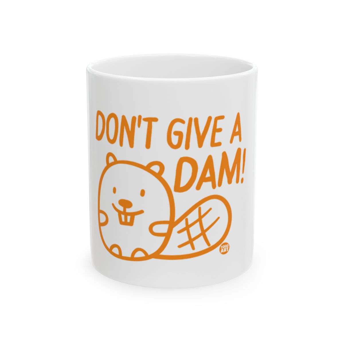 Don't Give a Dam Funny Beaver Design Mug