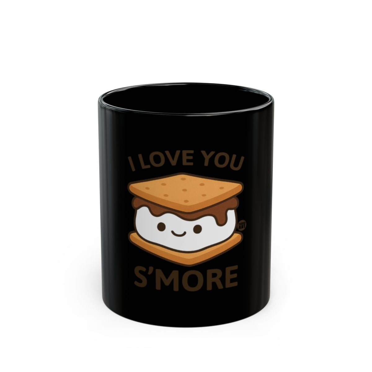 I Love You S'more Adorable and Fun Black Coffee Mug